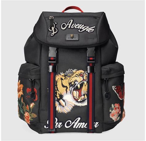 designer backpack gucci|Gucci backpacks men.